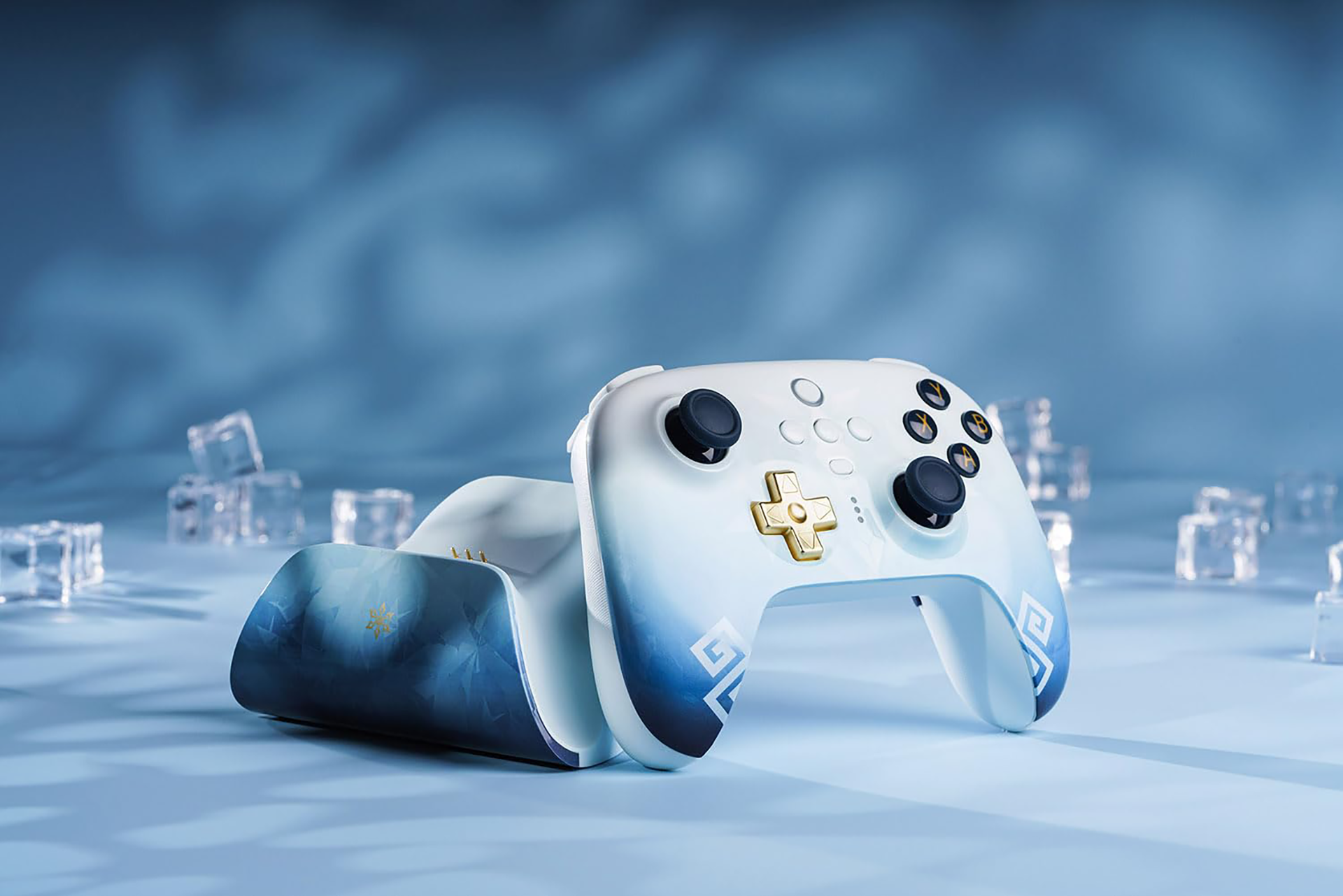 8bitdo Unveils Official Genshin Impact Controller: A Cryo-Themed ...